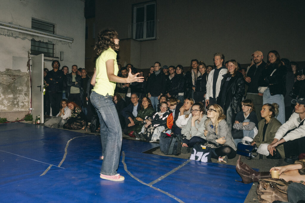 Tecktonik Street preacher at Berlin Art Week